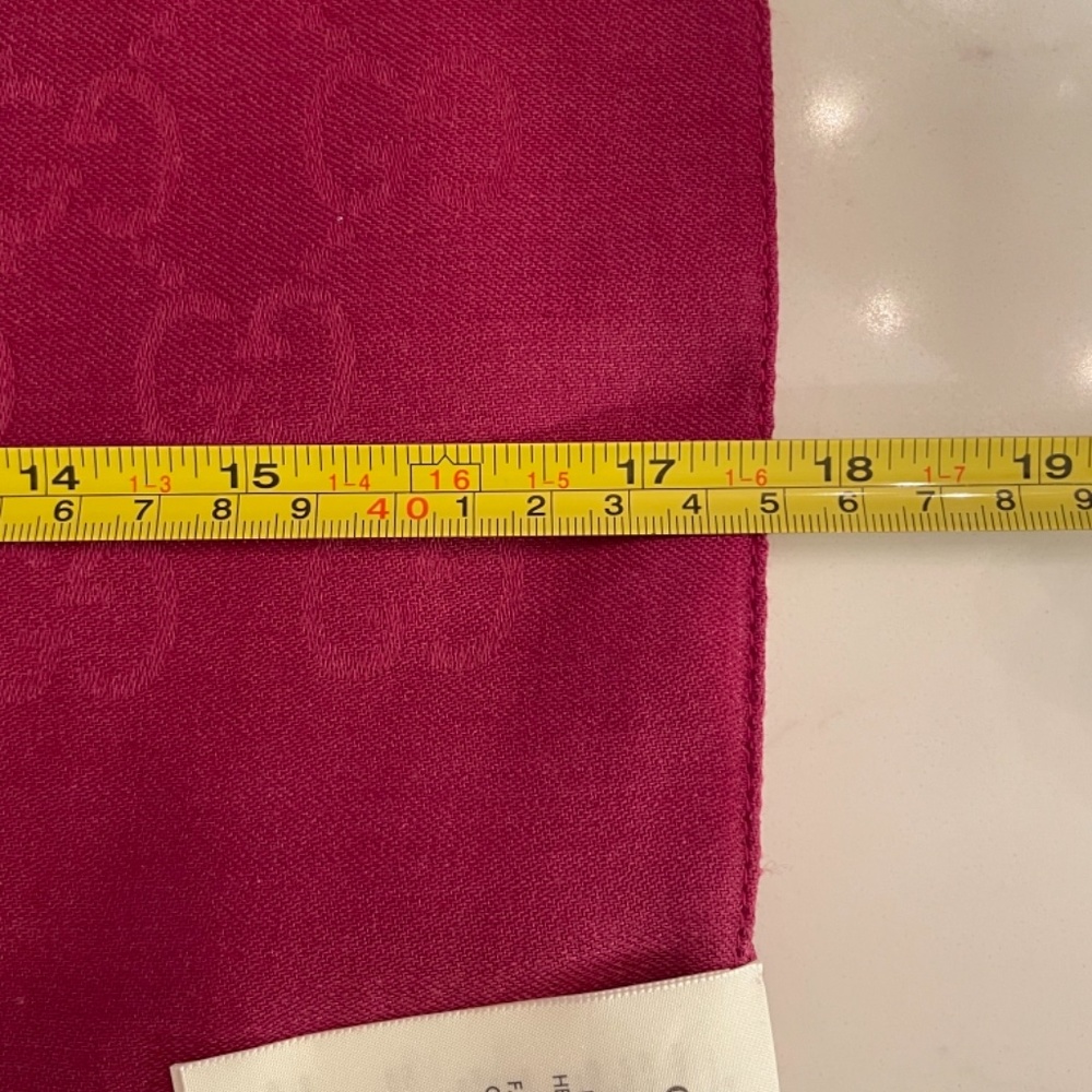 Gucci GG logo scarf - fuschia - Picture 5 of 5